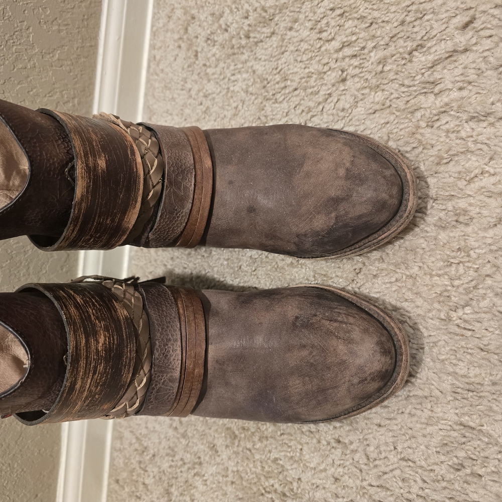 Brown Leather Ankle Boots
